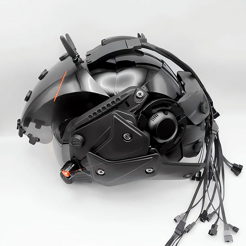 Brain-Computer Interface Cyberpunk Helmet