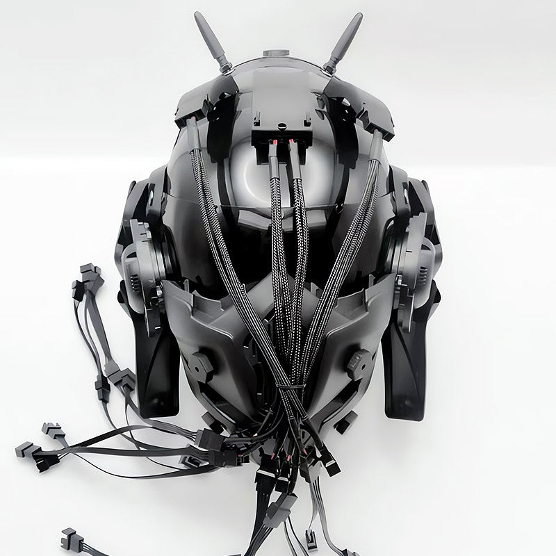 Brain-Computer Interface Cyberpunk Helmet