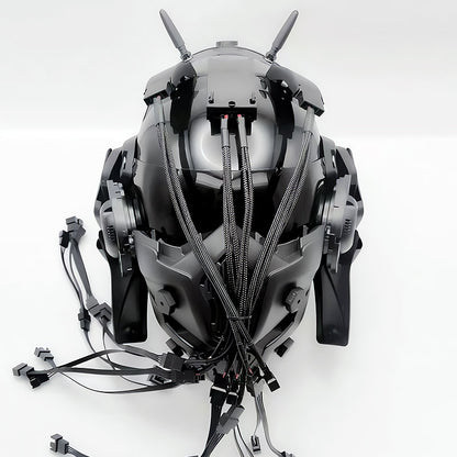 Brain-Computer Interface Cyberpunk Helmet