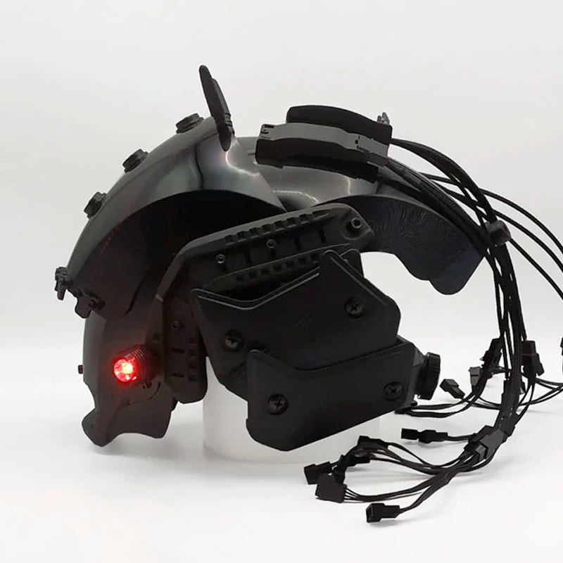 Brain-Computer Interface Cyberpunk Helmet