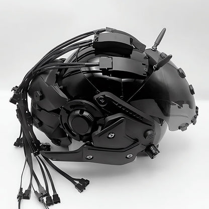 Brain-Computer Interface Cyberpunk Helmet