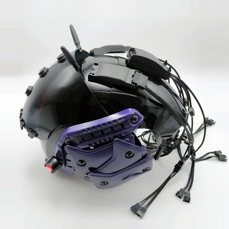Brain-Computer Interface Cyberpunk Helmet