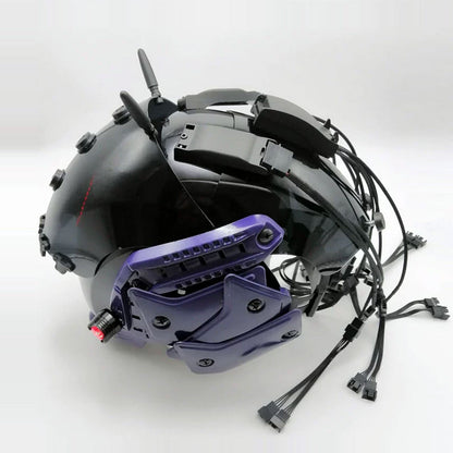 Brain-Computer Interface Cyberpunk Helmet