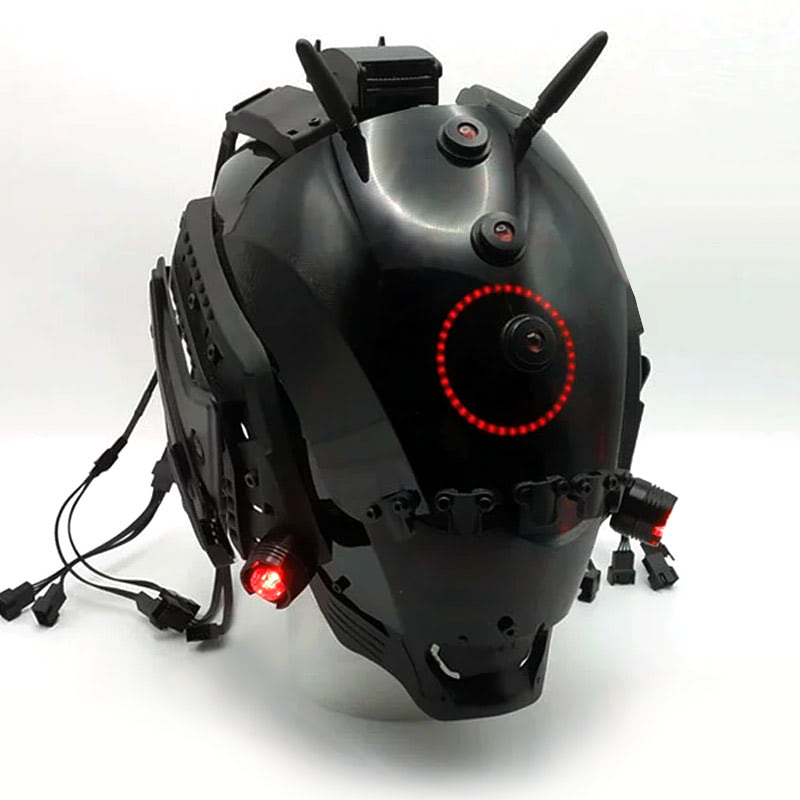 Brain-Computer Interface Cyberpunk Helmet