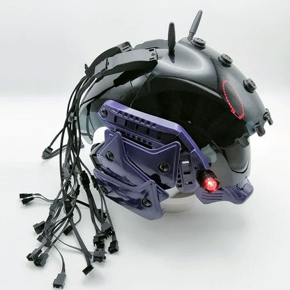 Brain-Computer Interface Cyberpunk Helmet