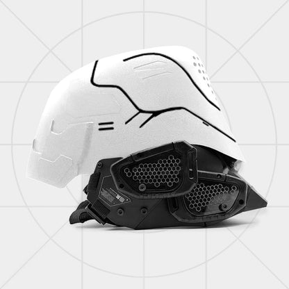 NEONX Ghostrunner Edition Custom Helmet 2025 - Interchangeable LED Color System
