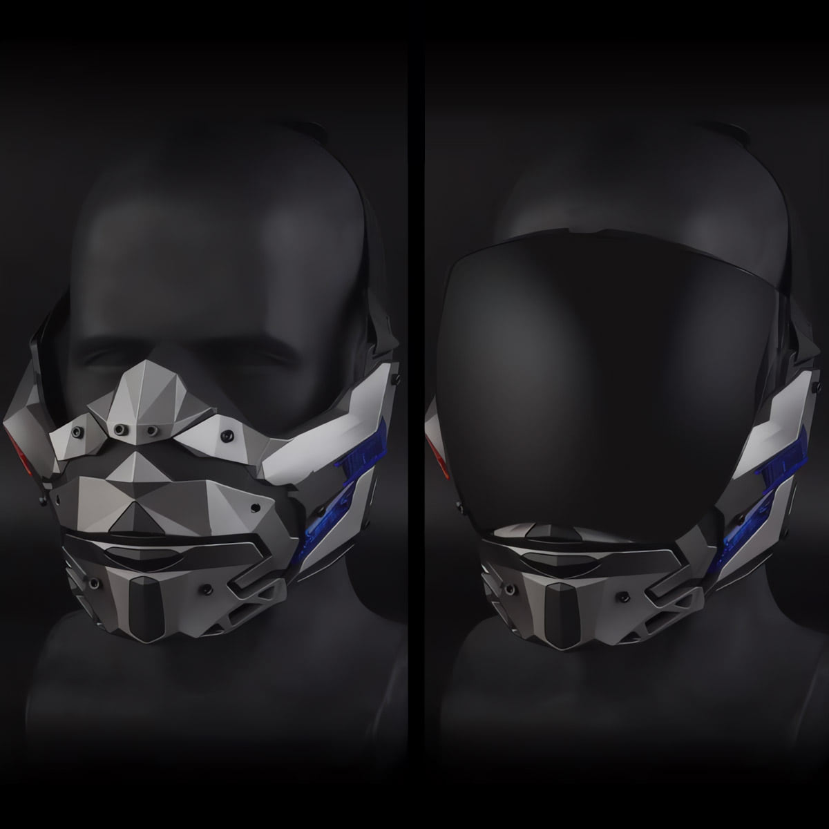 NEONX Night Phantom Stealth Cyberpunk Mask