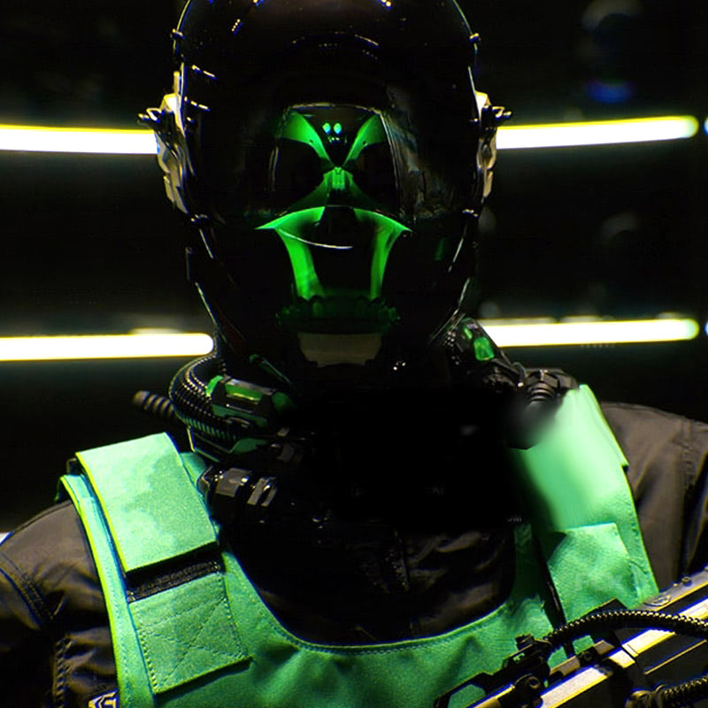 Cyberpunk Punisher Mask