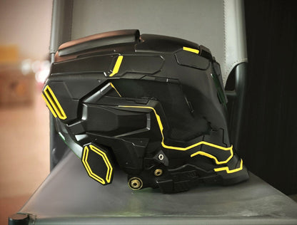 NEONX GR-74 Stealth Edition Full-Face Cyberpunk Helmet