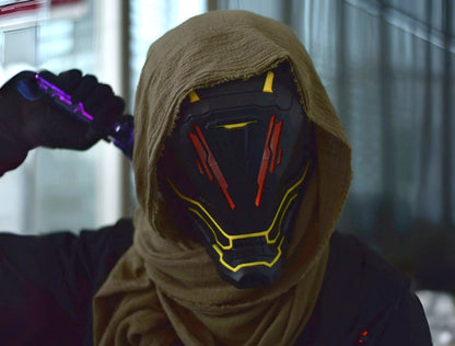 NEONX GR-74 Stealth Edition Full-Face Cyberpunk Helmet