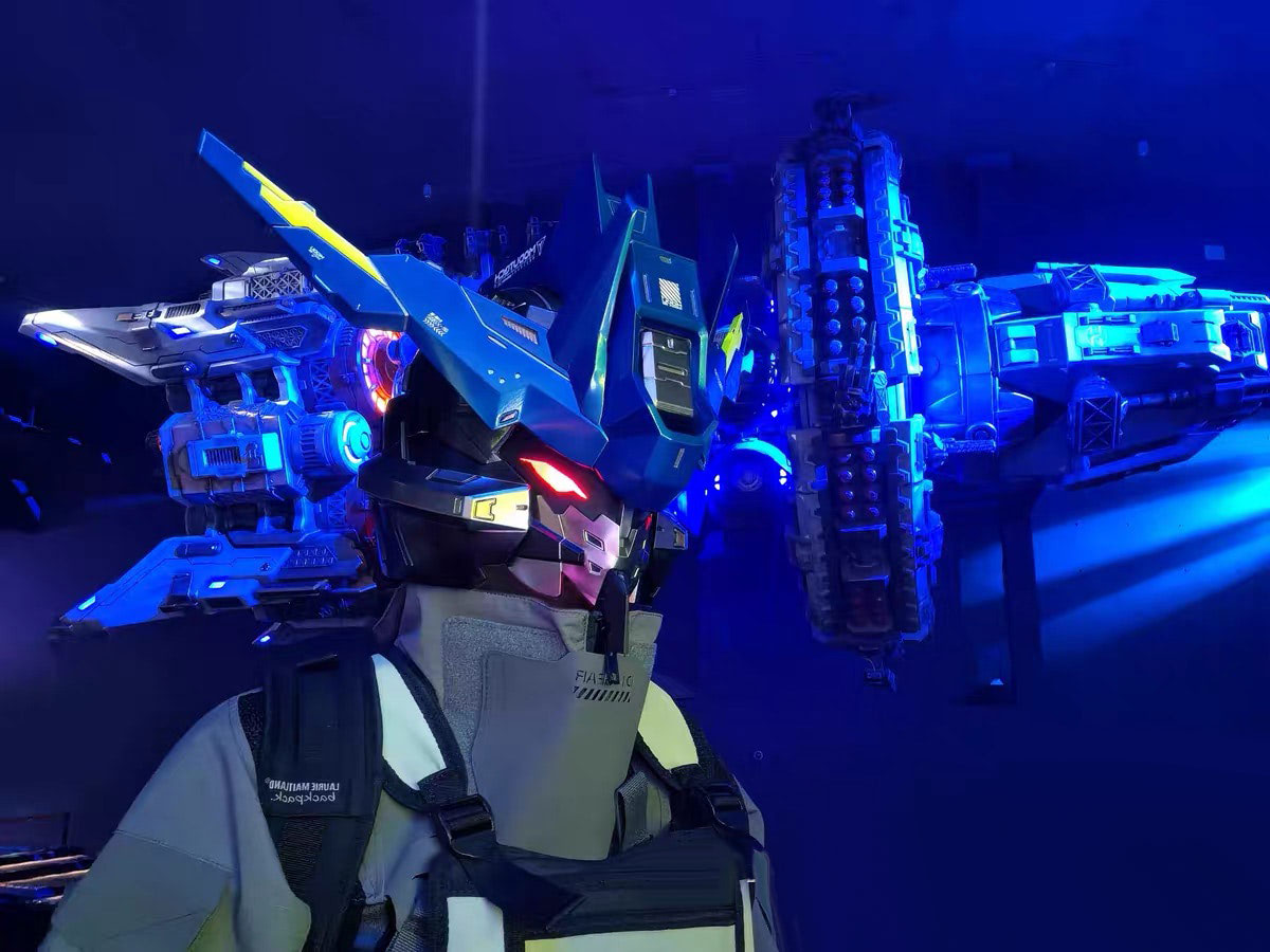 NEONX ASW-G-XX Vidar 1:1 Scale Wearable Helmet - LED Eyes Gundam Cosplay Art