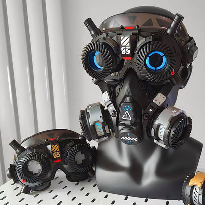 Steampunk Cyberpunk LED Glasses 03