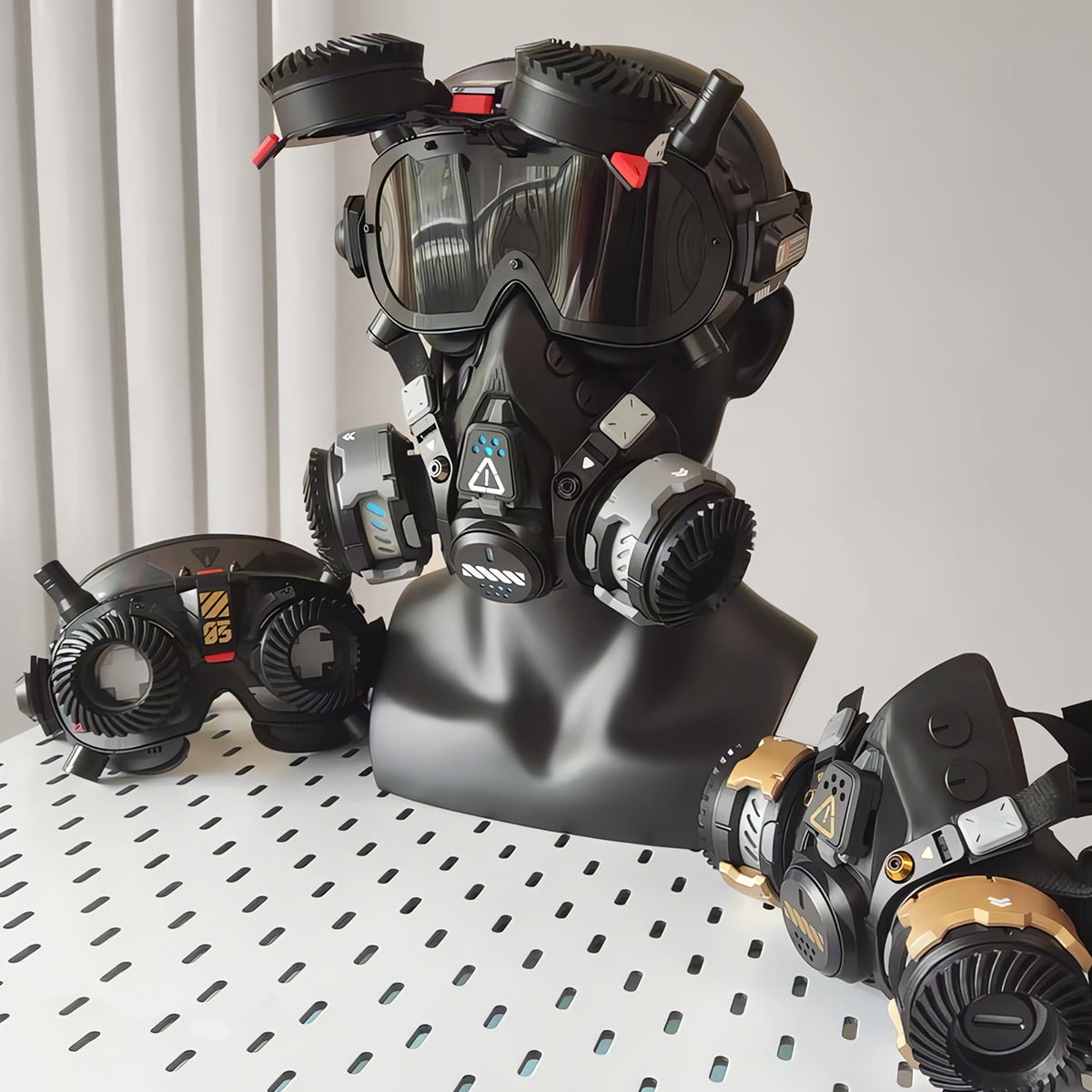 Steampunk Cyberpunk LED Glasses 03