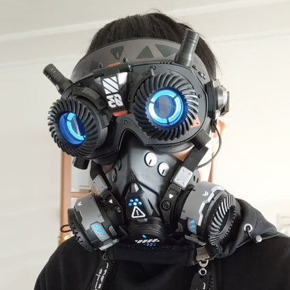 Steampunk Cyberpunk LED Glasses 03