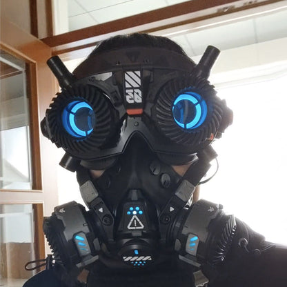 Steampunk Cyberpunk LED Glasses 03